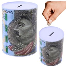 Skarbonka puszka banknot 16cm metal Lean (22084)