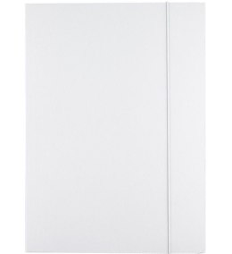 Teczka kartonowa na gumkę A4 biały 300g (120-1987)