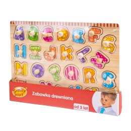 Układanka drewniana literki Smily Play (SPW83601)