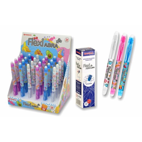 Zestaw piśmienniczy FLEXI ABRA FOOD 24 długopisów+ 20 wkładów Flexi (TT8534) Zestaw piśmienniczy FLEXI ABRA FOOD 24 długopisów+ 20 wkładów Flexi (TT8534)