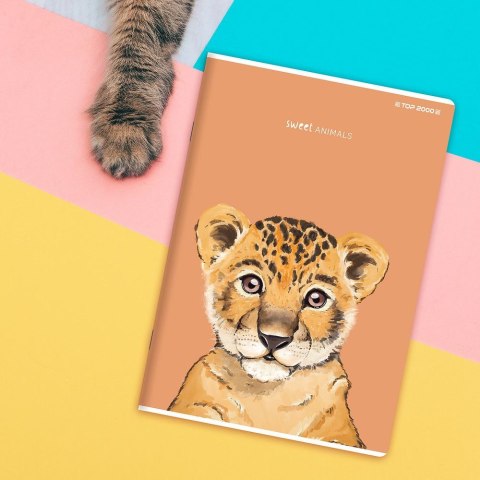 Zeszyt SWEET ANIMAL A4 60k. 70g krata Top 2000 (400169501)