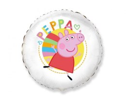 Balon foliowy Peppa White 18cal Godan (B401627B)