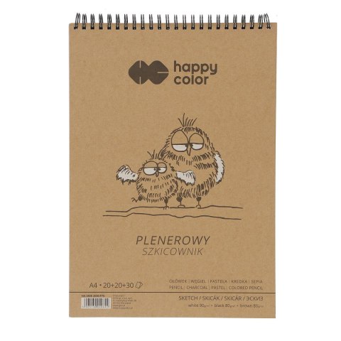 Blok artystyczny Happy Color szkicownik A4 80g 70k Happy Color (HA 3808 2030-P70)