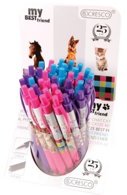 Długopis X22 Friend Serie wkład niebieski 1,0mm Cresco (600020-K)