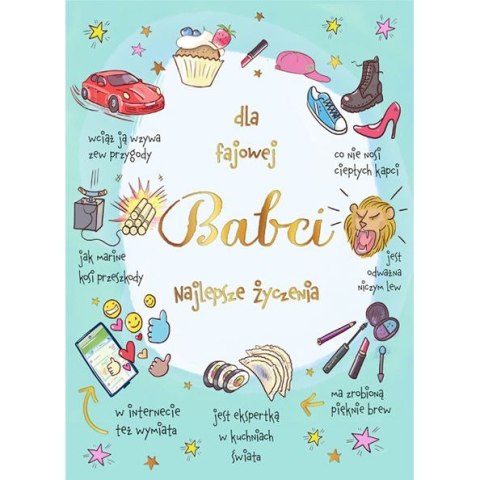 Kartka składana Karnet B6 BiDZ FAJOWA BABCIA B6 Henry (5905701487622) Kartka składana Karnet B6 BiDZ FAJOWA BABCIA B6 Henry (5905701487622)