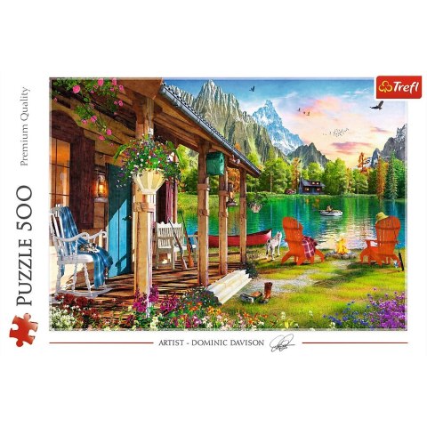 Puzzle Domek w górach 500 el. Trefl (37408)