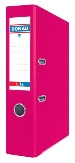 Segregator dźwigniowy Neon Life A4 75mm różowy Donau (3969001PL-30)