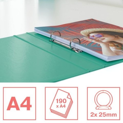 Segregator ringowy Colour Breeze A4 25mm zielony Esselte (626498) Segregator ringowy Colour Breeze A4 25mm zielony Esselte (626498)