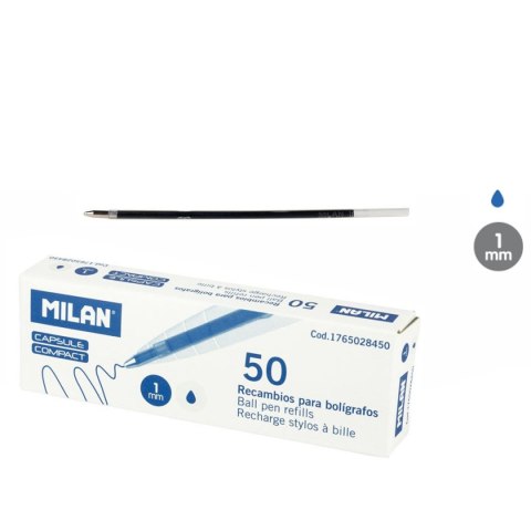 Wkład do długopisu Capsule niebieski 1,0mm Milan (1765028450) Wkład do długopisu Capsule niebieski 1,0mm Milan (1765028450)