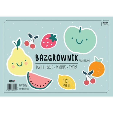 Zestaw plastyczny B&B OWOCKI 5902277323392 Bebe (A4 z naklejkami)