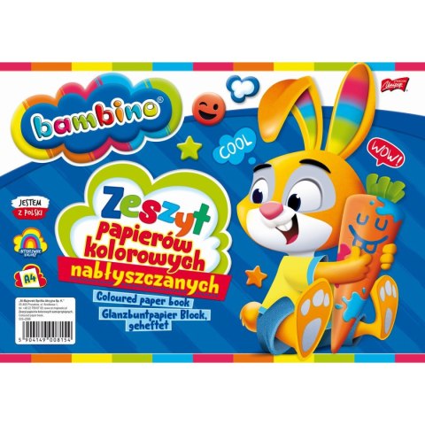 Zeszyt papierów kolorowych Bambino A4 90g 10k [mm:] 210x297 St.Majewski