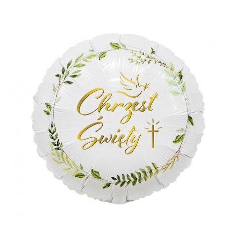 Balon foliowy Chrzest Święty (gołąbek i krzyż) 18cal Godan (FG-OCGK) Balon foliowy Chrzest Święty (gołąbek i krzyż) 18cal Godan (FG-OCGK)