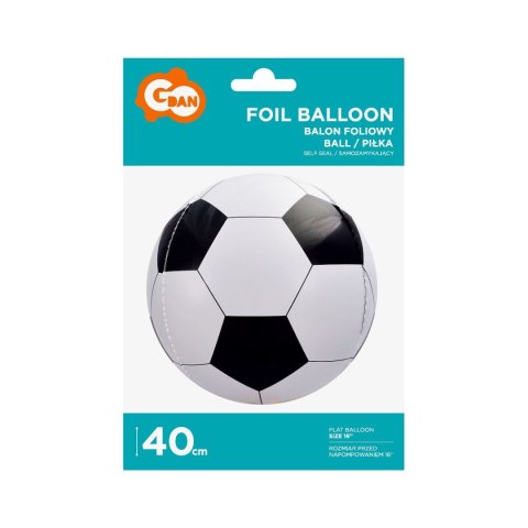Balon foliowy piłka biało-czarna 16 cali 16cal Godan (BK-HPK) Balon foliowy piłka biało-czarna 16 cali 16cal Godan (BK-HPK)