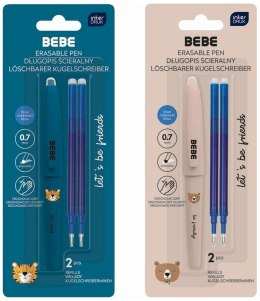 Długopis wymazywalny BEBE FRIENDS GIRL wkład niebieski 0,7mm Interdruk (ścieralny)