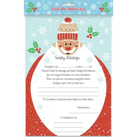Kartka składana LIST DO MIKOŁAJA MIKOŁAJ Z BRODA A4 Henry (5905701485680) Kartka składana LIST DO MIKOŁAJA MIKOŁAJ Z BRODA A4 Henry (5905701485680)