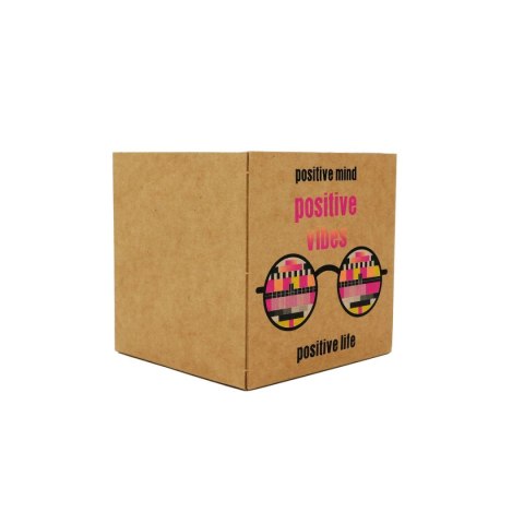 Kostka papierowa Kraft Liner Fluo biała [mm:] 90x90x 90 Beniamin