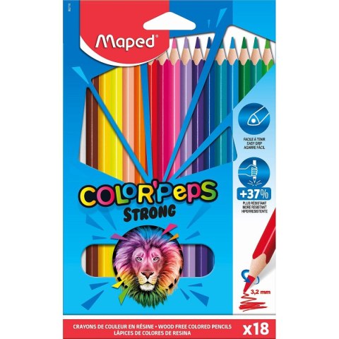 Kredki ołówkowe Colorpeps 18 kol. Maped (862718)