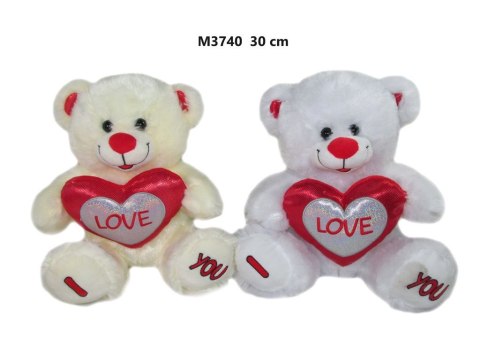 Pluszak miś z sercem 2 kolory [mm:] 300 Sun-Day (166616)
