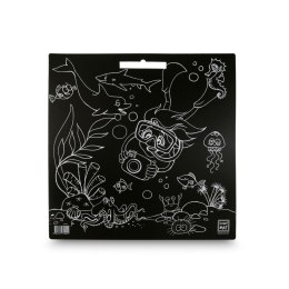 Podkład na biurko FUNNY MAT BLACK OCEAN sfu1045 czarny polipropylen PP [mm:] 400x400 Strigo (8681379310451)