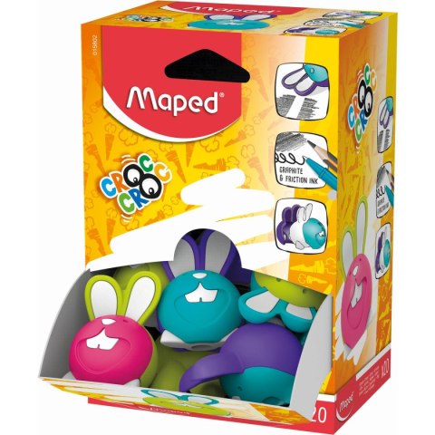 Temperówko-gumka CROC CROC Maped (049231) Temperówko-gumka CROC CROC Maped (049231)