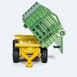 Traktor John Deere z przyczepą i ładowarką Farmer SIKU (S1843)
