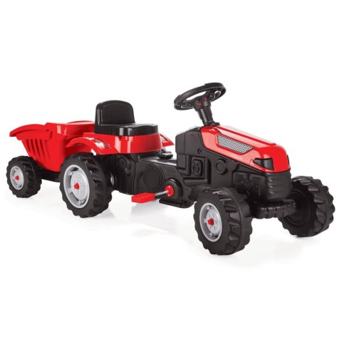 Traktor na pedały czerwony z przyczepą Artyk (073168)