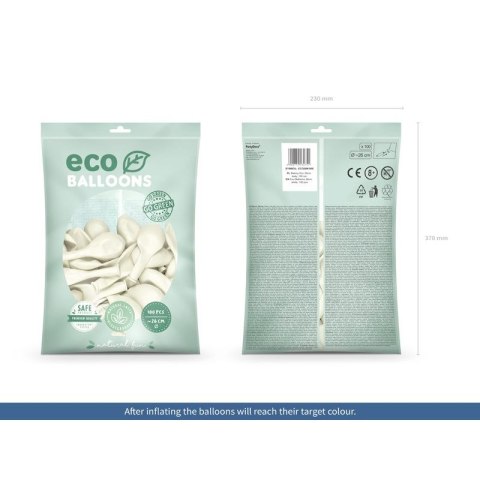 Balon gumowy Metalizowane Eco Balloons biały 260mm Partydeco (ECO26M-008) Balon gumowy Metalizowane Eco Balloons biały 260mm Partydeco (ECO26M-008)
