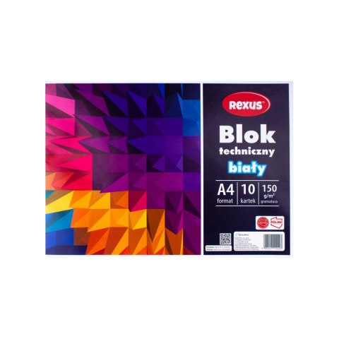 Blok techniczny biały A4 biały 10k Beniamin (4423) Blok techniczny biały A4 biały 10k Beniamin (4423)