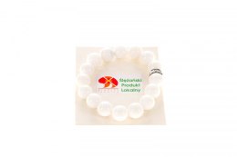 Bransoletka bransoletka jadeit górski biały 12mm Mol