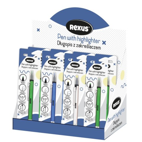 Długopis niebieski 1,0mm Rexus (5901276102014) Długopis niebieski 1,0mm Rexus (5901276102014)