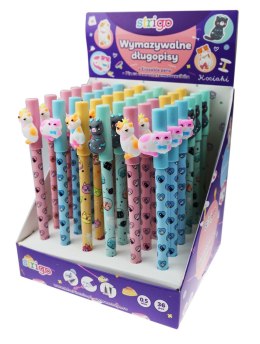 Długopis wymazywalny wymazywalny KOCIAKI 590231557534 wkład niebieski 0,5mm Strigo (SSC190)