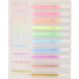Długopis żelowy 10 kol mix żelowy 5905658810917 wkład mix 0,6mm Strigo (SSC381)