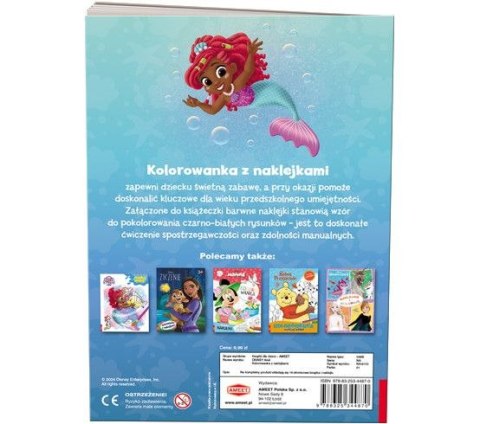 Książka dla dzieci Disney. Ariel Kolorowanka z Naklejkami Ameet (NA-9133) Książka dla dzieci Disney. Ariel Kolorowanka z Naklejkami Ameet (NA-9133)