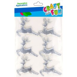 Ozdoba materiałowa samoprzylepne Renifer Craft With Fun (501454)