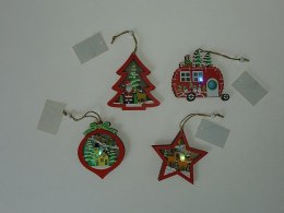 Ozdoba świąteczna zawieszka 10cm mix Adar (579996)
