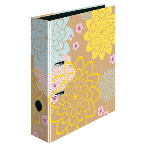 Segregator dźwigniowy Kwiaty max.file A4 80mm różne Herlitz (300006804)