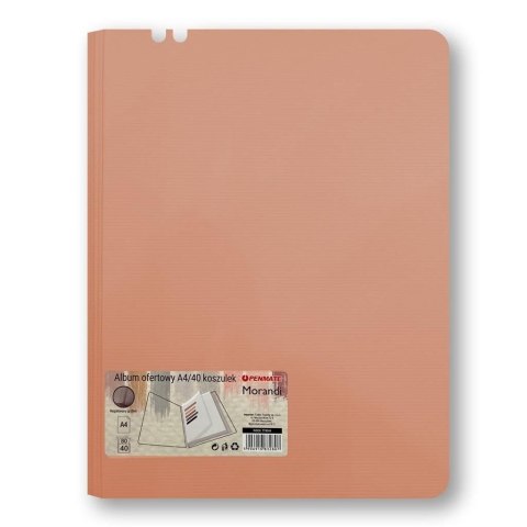 Teczka ofertowa MORANDI różowy A4 kolor: różowy 40 kieszeni Mobi (TT8944)