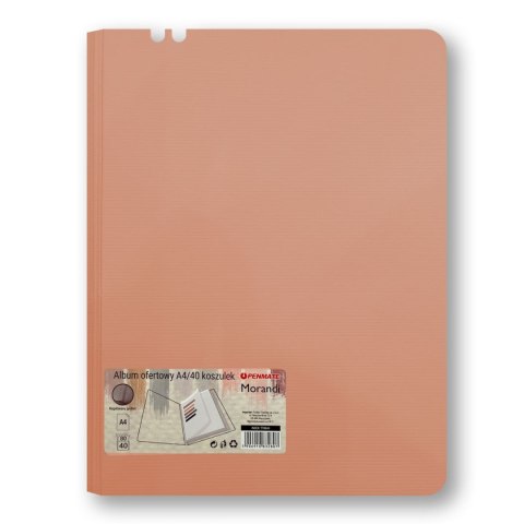 Teczka ofertowa MORANDI różowy A4 kolor: różowy 40 kieszeni Mobi (TT8944)