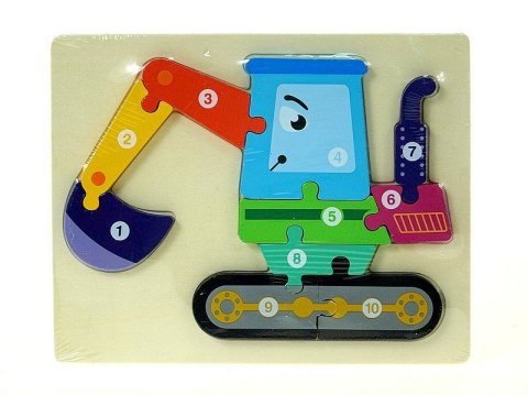 Układanka drewniana, koparka Adar (581012)