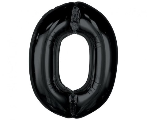Balon foliowy Smart, cyfra 0, czarna, 92 cm Godan (CH-S9C0) Balon foliowy Smart, cyfra 0, czarna, 92 cm Godan (CH-S9C0)