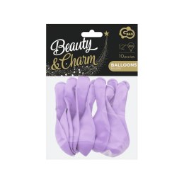 Balon gumowy Beauty&Charm makaronowe lawendowe 10szt. lawendowy 12cal Godan (CB-1KLA)