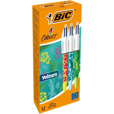 Długopis Velour wkład 4 kolory 1,0mm Bic (9672771)