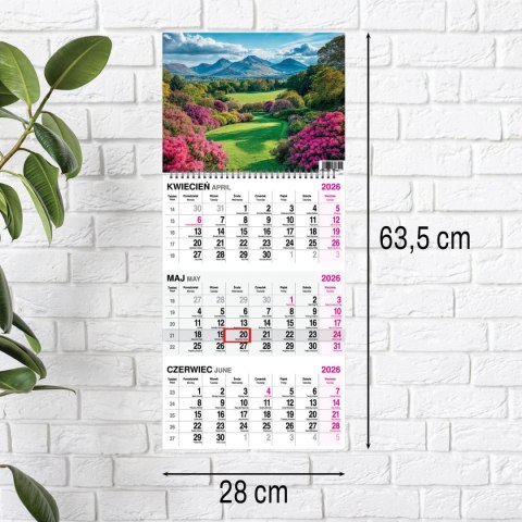 Kalendarz ścienny OGRÓD A3 Press