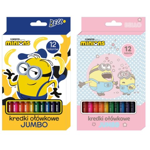 Kredki ołówkowe Minionki Jumbo 12 kol. Beniamin Kredki ołówkowe Minionki Jumbo 12 kol. Beniamin