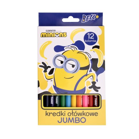 Kredki ołówkowe Minionki Jumbo 12 kol. Beniamin Kredki ołówkowe Minionki Jumbo 12 kol. Beniamin