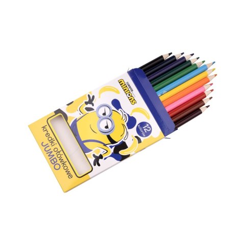 Kredki ołówkowe Minionki Jumbo 12 kol. Beniamin Kredki ołówkowe Minionki Jumbo 12 kol. Beniamin