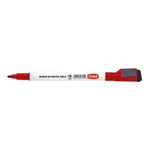 Marker suchościeralny czerwony 1,0mm okrągła końcówka Toma (TO-268) Marker suchościeralny czerwony 1,0mm okrągła końcówka Toma (TO-268)