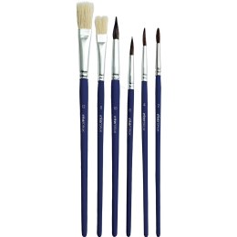 Pędzel GAME OVER drewniane 5902277327819 Interdruk (6 sztuki)