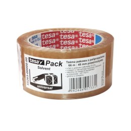 Taśma pakowa Solvent 48x66 [mm x m] przezroczysta Tesa (55263-00000-00)