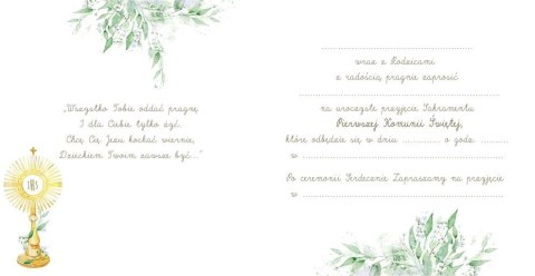 Zaproszenie KW Komunia GOŁAB Z HOSTI Henry (5905701485468) Zaproszenie KW Komunia GOŁAB Z HOSTI Henry (5905701485468)